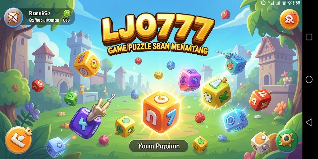 Tampilan gameplay LJO777 yang menunjukkan teka-teki menantang.