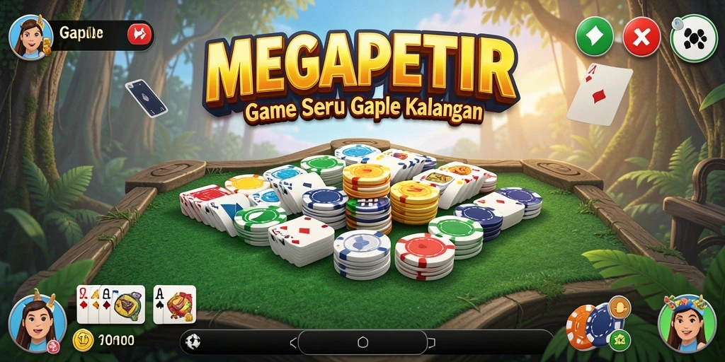 Tampilan menarik saat bermain Gaple di MEGAPETIR.
