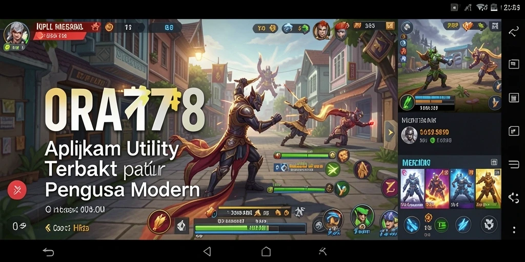 Tampilan utama ORA78 dengan fitur utility yang menarik.